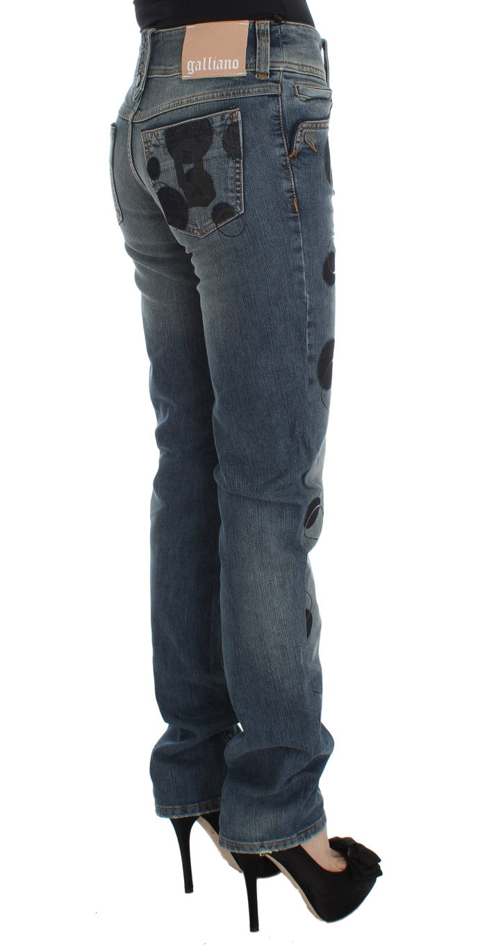 Chic Slim Fit Bootcut Jeans in Blue Wash - SEHABRANDS