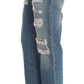 Chic Boyfriend Blue Wash Jeans - SEHABRANDS