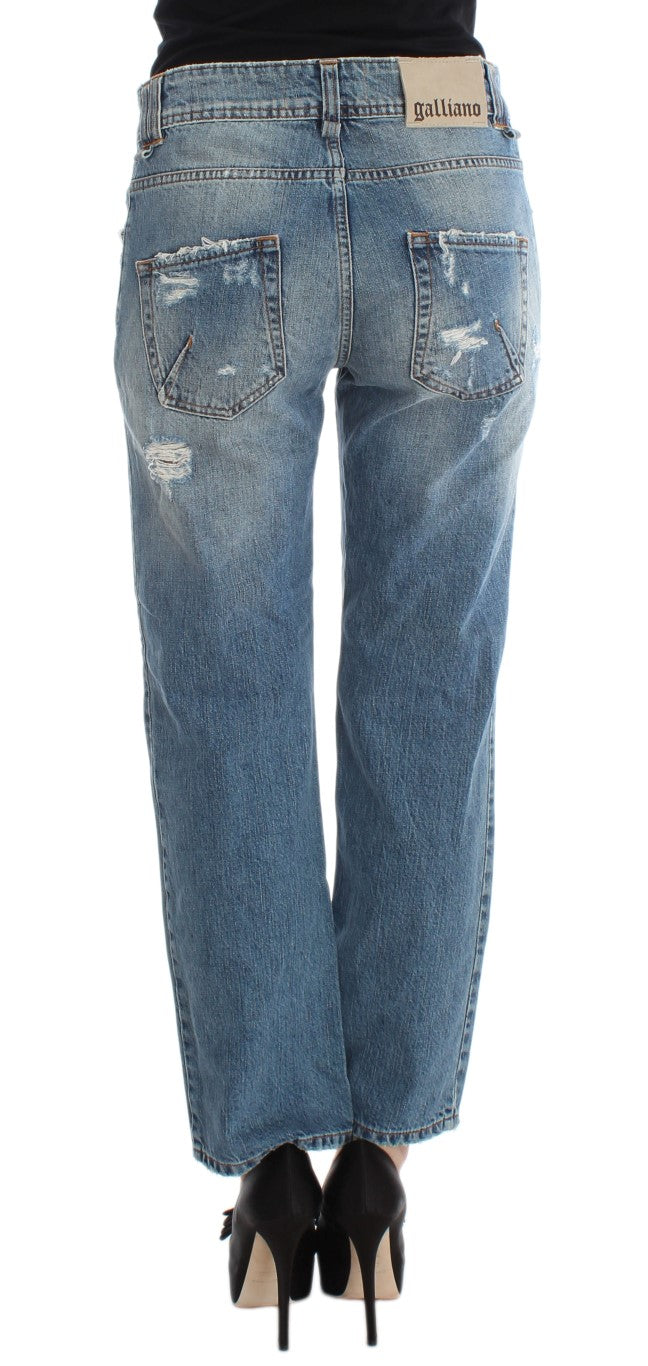 Chic Boyfriend Blue Wash Jeans - SEHABRANDS