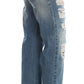 Chic Boyfriend Blue Wash Jeans - SEHABRANDS