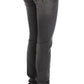 Elegant Slim Fit Gray Wash Jeans - SEHABRANDS