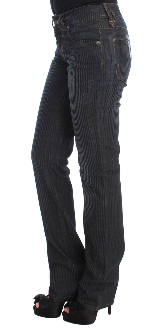 Chic Slim Fit Bootcut Designer Jeans - SEHABRANDS