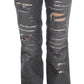 Chic Gray Wash Straight Fit Jeans - SEHABRANDS