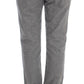 Chic Gray Casual Cotton Pants - SEHABRANDS