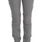 Chic Gray Casual Cotton Pants - SEHABRANDS