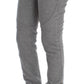 Chic Gray Casual Cotton Pants - SEHABRANDS