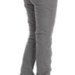 Chic Gray Casual Cotton Pants - SEHABRANDS