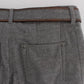 Chic Gray Casual Cotton Pants - SEHABRANDS