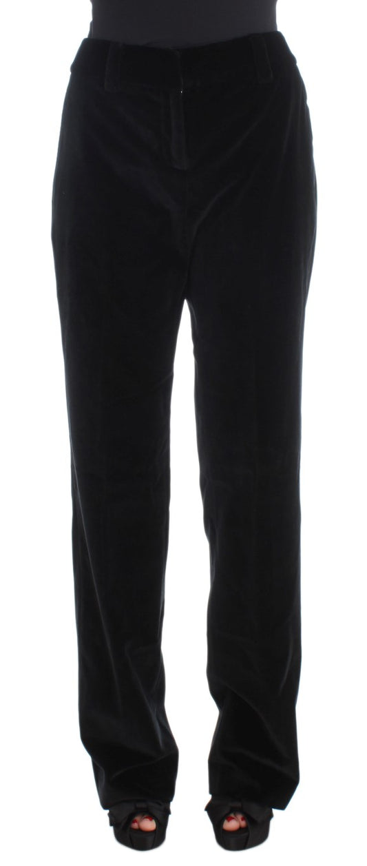 Elegant Black Straight Fit Jeans - SEHABRANDS