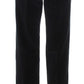 Elegant Black Straight Fit Jeans - SEHABRANDS