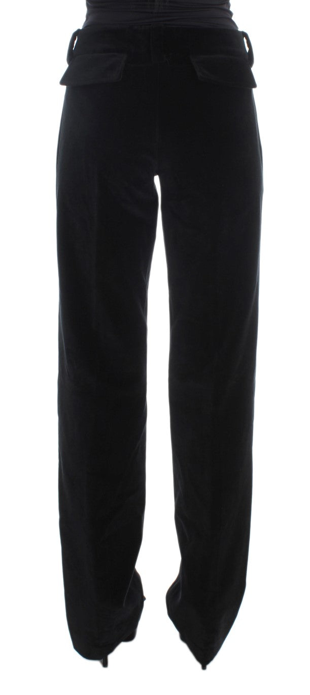 Elegant Black Straight Fit Jeans - SEHABRANDS