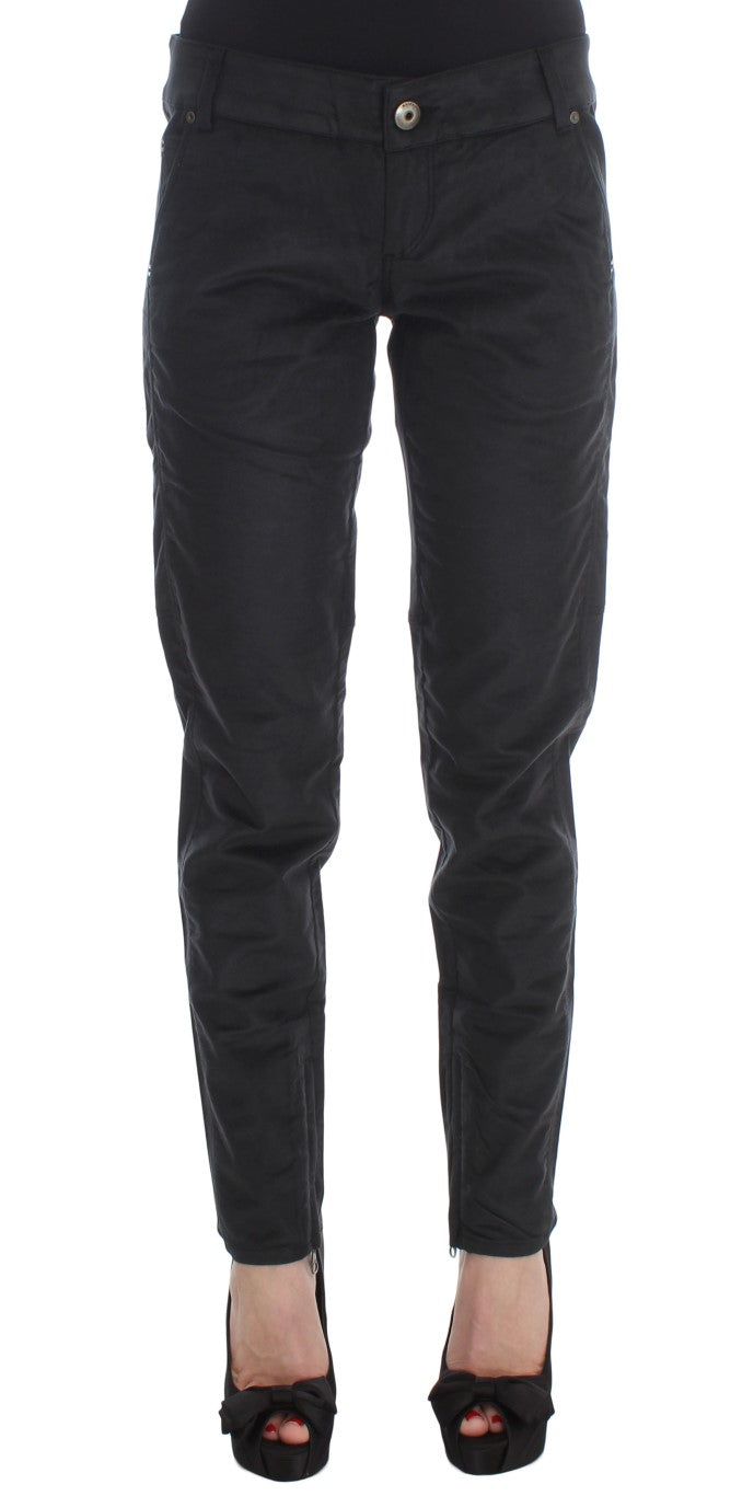 Chic Black Regular Fit Trousers - SEHABRANDS