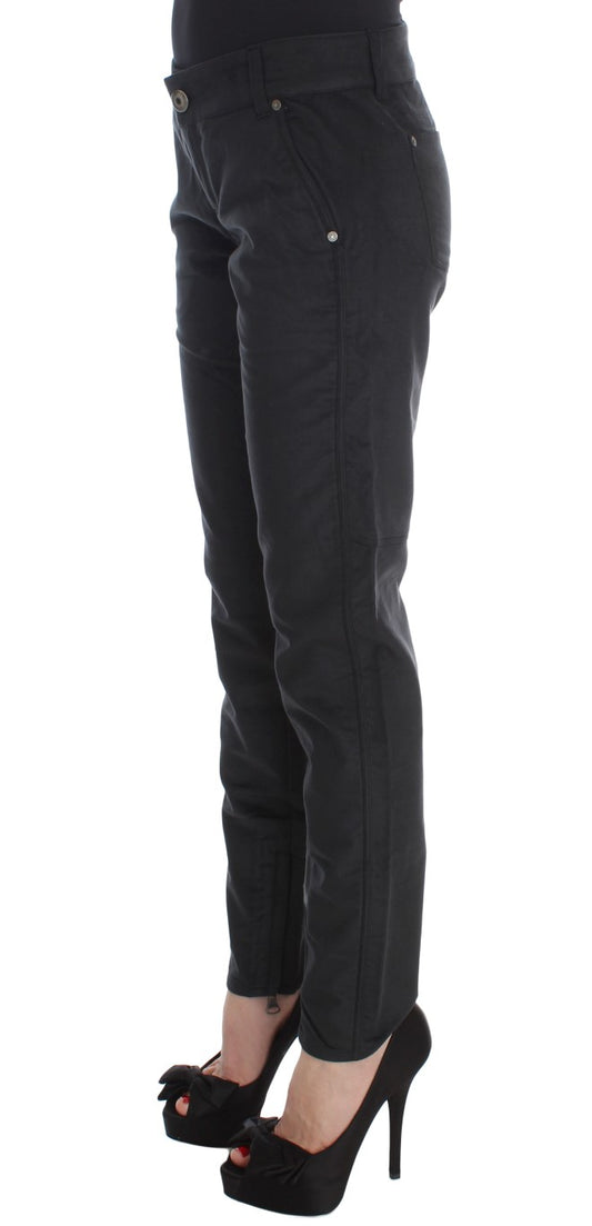 Chic Black Regular Fit Trousers - SEHABRANDS