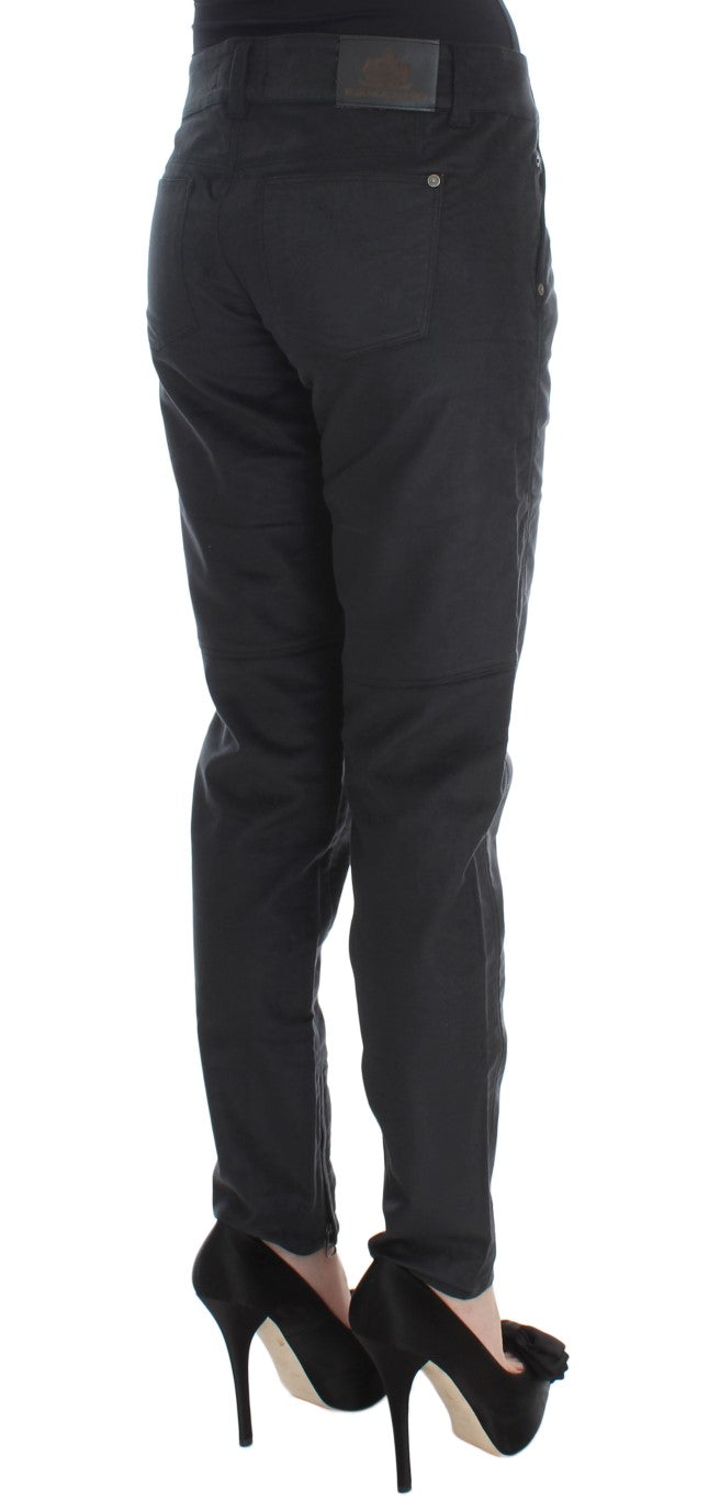 Chic Black Regular Fit Trousers - SEHABRANDS