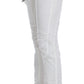 Chic White Nylon Cargo Pants by Italian Designer - SEHABRANDS