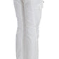 Chic White Nylon Cargo Pants by Italian Designer - SEHABRANDS