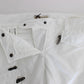 Chic White Nylon Cargo Pants by Italian Designer - SEHABRANDS