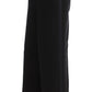 Chic Black Wide Leg Silk Blend Jeans - SEHABRANDS