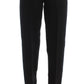 Chic Black Wide Leg Silk Blend Jeans - SEHABRANDS