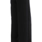 Chic Black Wide Leg Silk Blend Jeans - SEHABRANDS