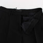 Chic Black Wide Leg Silk Blend Jeans - SEHABRANDS