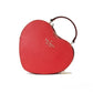 Love Shack Candied Cherry Saffiano Top Handle Heart Crossbody Handbag Red - SEHABRANDS