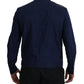 Svelte Dark Blue Cotton Shirt - SEHABRANDS