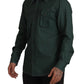 Dolce & Gabbana Emerald Elegance Slim Fit Casual Shirt