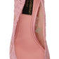 Dolce & Gabbana Pastel Pink Lace Crystal Embellished Pumps