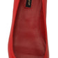 Dolce & Gabbana Red Suede Crystal Loafers - Exquisite Elegance