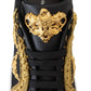 Dolce & Gabbana Elegant Portofino Leather Sneakers in Black