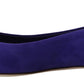 Dolce & Gabbana Embellished Crystal Purple Suede Flats