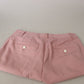 Dolce & Gabbana Chic MidWaist Virgin Wool Pink Pants