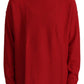 Dolce & Gabbana Elegant Red Wool Blend Knit Sweater