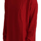 Dolce & Gabbana Elegant Red Wool Blend Knit Sweater