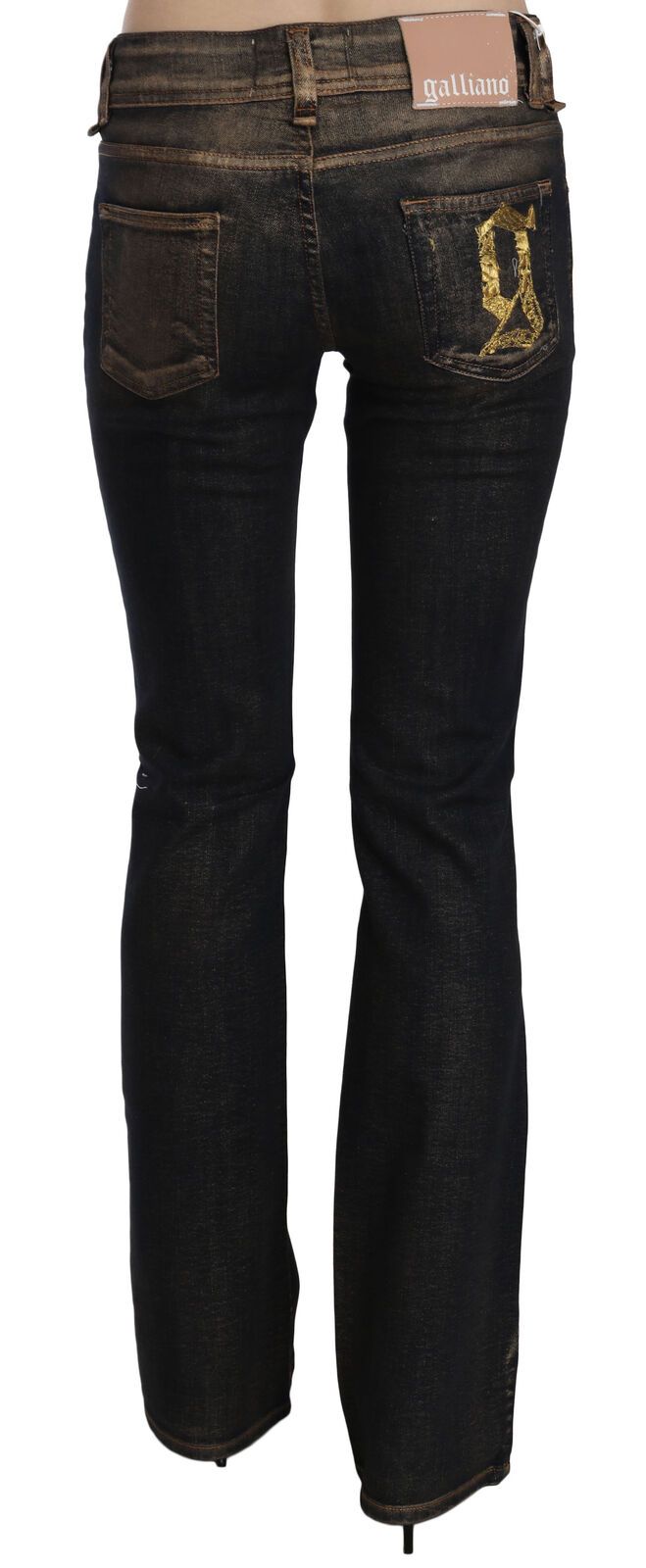 Chic Flared Mid Waist Black Denim - SEHABRANDS