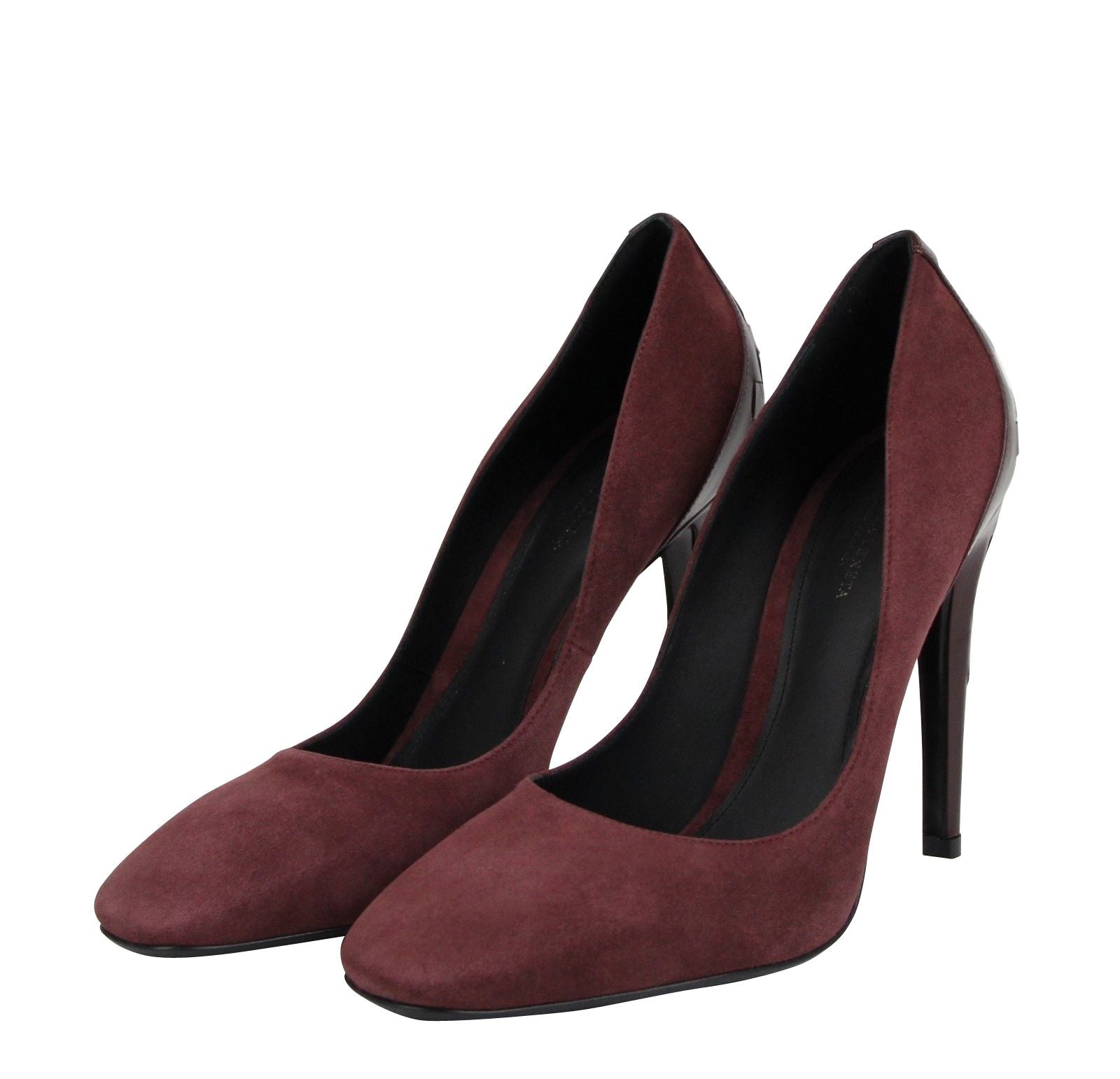 Women's Dark Rose Suede Leather Luxe Heels - SEHABRANDS