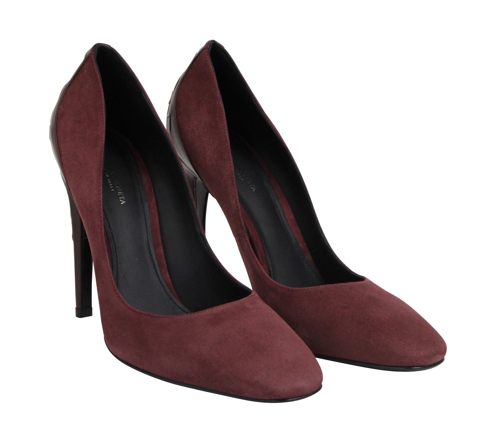 Women's Dark Rose Suede Leather Luxe Heels - SEHABRANDS