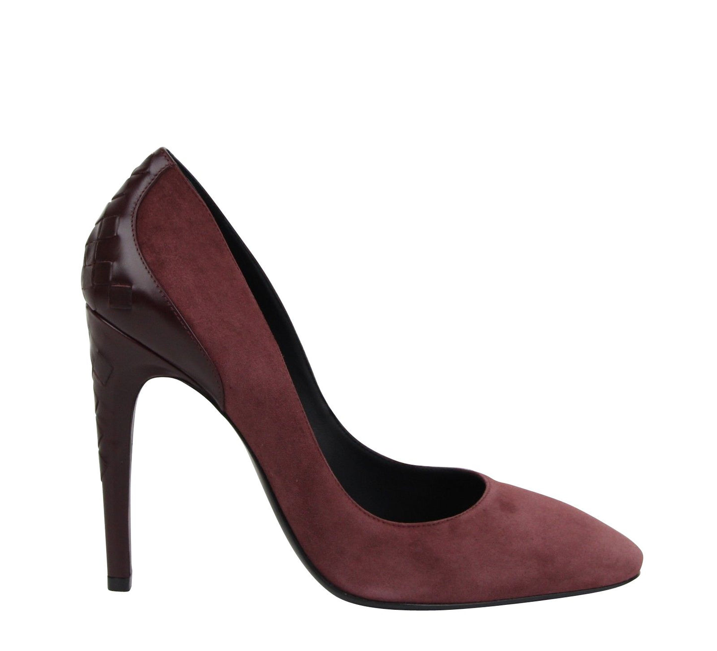 Women's Dark Rose Suede Leather Luxe Heels - SEHABRANDS