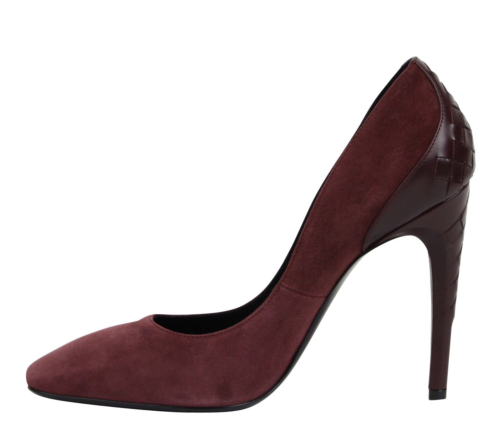 Women's Dark Rose Suede Leather Luxe Heels - SEHABRANDS