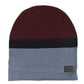 Unisex Burgundy Blue Wool Beanie Medium Knit Cap - SEHABRANDS