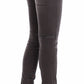 Chic Gray Slim Leg Jeans - Elegance Meets Comfort - SEHABRANDS