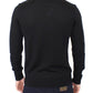 Elegant Black V-Neck Wool Blend Sweater - SEHABRANDS