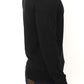 Elegant Black V-Neck Wool Blend Sweater - SEHABRANDS