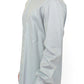 Elegance Unleashed Gray Casual Button-Front Shirt - SEHABRANDS