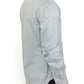 Elegance Unleashed Gray Casual Button-Front Shirt - SEHABRANDS