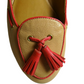 Manika Soft Tan Leather Flat Shoes - SEHABRANDS