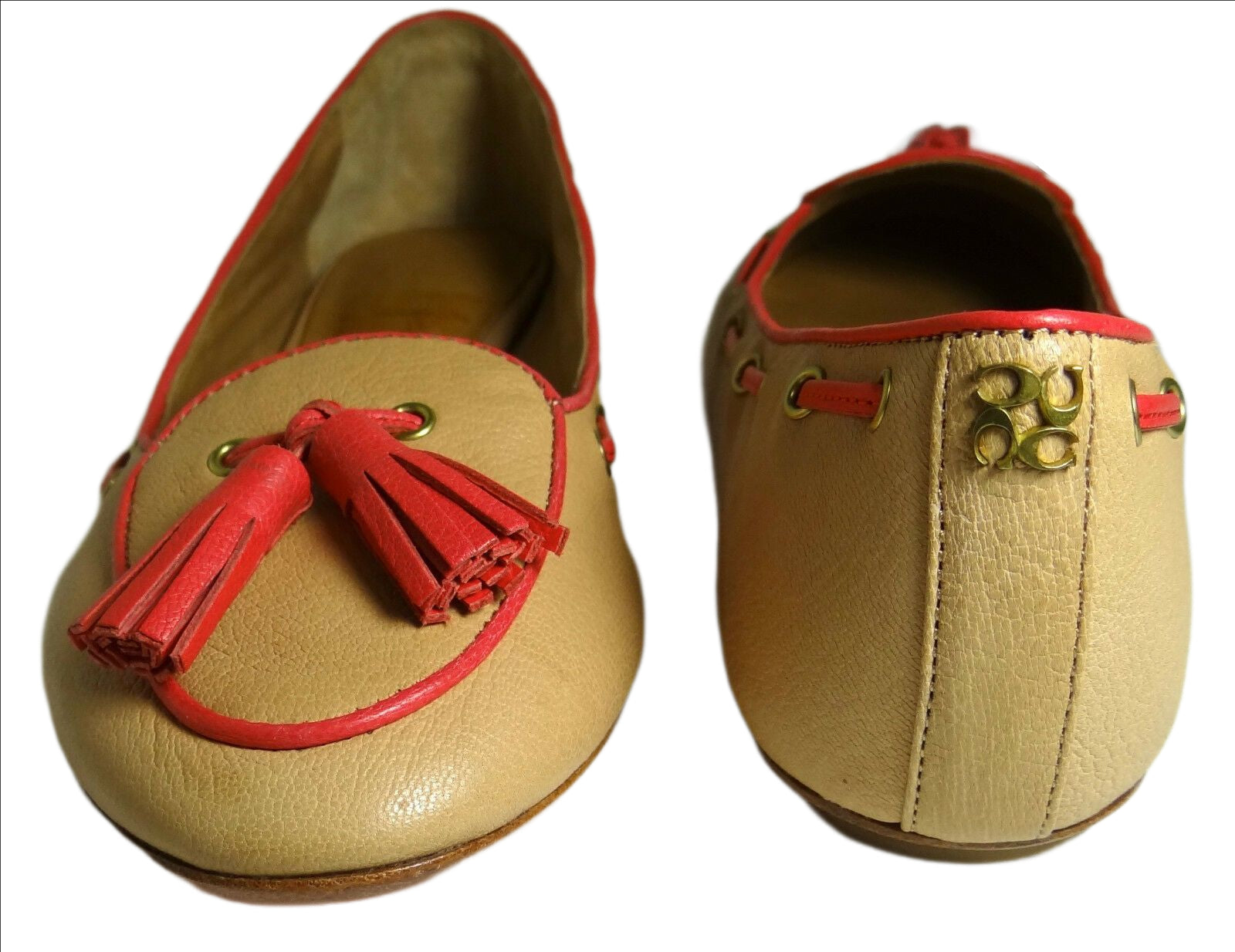 Manika Soft Tan Leather Flat Shoes - SEHABRANDS