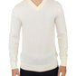 Off-White V-Neck Wool Blend Pullover - SEHABRANDS