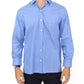 Dapper Blue Cotton Dress Shirt for Men - SEHABRANDS